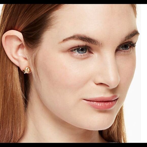 Kate Spade Silver Sailor Knot Studs - Picture 2 of 5